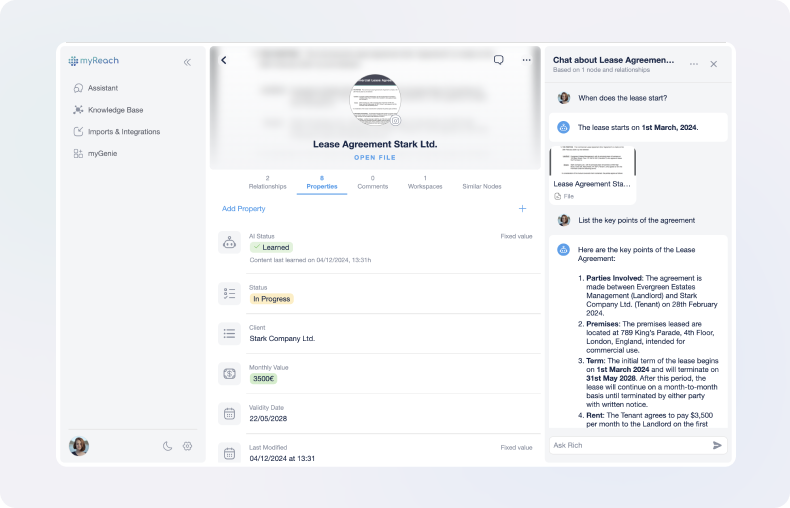 chat interface